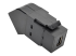 Eaton Tripp Lite Series Mini DisplayPort to DisplayPort All-in-One Keystone/Panel Mount Angled Adapter (F/F), Black - Vänster vinkel