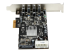 StarTech.com PCI Express (PCIe) SuperSpeed USB 3.0-kortadapter med 4 portar och 4 dedicerade kanaler på 5 Gbps – UASP – SATA/LP4-ström - Höger vinkel