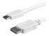 StarTech.com 3ft/1m USB C to DisplayPort 1.2 Cable 4K 60Hz, USB-C to DisplayPort Adapter Cable HBR2, USB Type-C DP Alt Mode to DP Monitor Video Cable, Compatible with Thunderbolt 3, White - Vänster vinkel