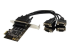 StarTech.com RS232 PCI Express seriellt kort med 4 portar och breakout-kabel - Höger vinkel