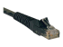 Eaton Tripp Lite Series Cat6 Gigabit Snagless Molded (UTP) Ethernet Cable (RJ45 M/M), PoE, Black, 10 ft. (3.05 m) - Vänster vinkel