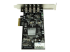 StarTech.com PCI Express (PCIe) SuperSpeed USB 3.0-kortadapter med 4 portar och 2 dedicerade kanaler på 5 Gbps – UASP – SATA/LP4-ström - Höger vinkel