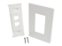 Eaton Tripp Lite Series Single-Gang 2-Port Wall Plate Keystone Cat5/Cat6 USB HDMI Dport RCA - Flera vinklar