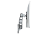 StarTech.com Wall Mount Monitor Arm, Articulating Ergonomic VESA Wall Mount Monitor Arm, 20" (52cm) Long , Single 34" Display up to 30.9lb/14kg, Swivel/Tilt/Rotate, Adjustable Screen Mount - Vänster sida
