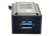 Eaton Tripp Lite series Portable 4-Port USB 3.0 SuperSpeed Mini Hub with Built In Cable - Närbild