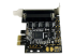 StarTech.com RS232 PCI Express seriellt kort med 4 portar och breakout-kabel - Höger vinkel