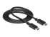 StarTech.com 1 m DisplayPort 1.2-kabel med lås M/M - Vänster vinkel