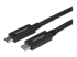 StarTech.com USB-C-kabel med Power Delivery (3 A) - Höger vinkel