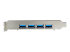 StarTech.com 4-portars USB PCIe-kort - Vänster sida