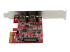 StarTech.com 2-ports PCIe USB 3.1-kort - Höger vinkel