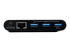 Eaton Tripp Lite series 3-Port USB C hub w/ Gigabit ethernet GbE, USB-C Charging USB Type C USB-C USB 3.1 Hub - Framsidan