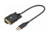 StarTech.com 1ft (30cm) USB to Serial Adapter Cable, COM Retention, RS232 - Höger vinkel