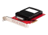 StarTech.com U.3 to PCIe Adapter Card, PCIe 4.0 x4 Adapter For 2.5" U.3 NVMe SSDs, SFF-TA-1001 PCI Express Add-in Card for Desktops/Servers, TAA Compliant - Vänster vinkel
