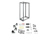 StarTech.com 42U 19-tums öppet serverrack - Framsidan
