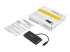 StarTech.com USB-C till Ethernet-adapter med USB 3.0-hubb med 3 portar och Power Delivery - Höger vinkel