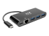 Eaton Tripp Lite series 3-Port USB C hub w/ Gigabit ethernet GbE, USB-C Charging USB Type C USB-C USB 3.1 Hub - Framsidan
