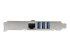 StarTech.com PCI Express USB 3.0-kort med 3 portar + Gigabit Ethernet - Framsidan