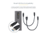 StarTech.com USB-C 10Gbps to M.2 NVMe or M.2 SATA SSD Enclosure, Tool-free M.2 PCIe/SATA NGFF SSD Enclosure, Portable Aluminum Case, USB Type-C & USB-A Host Cables, For 2230/2242/2260/2280 - Framsidan