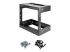 StarTech.com 8U 19" Wall Mount Network Rack, Adjustable Depth 12-20" 2 Post Open Frame Server Room Rack for AV/Data/ IT Communication/Computer Equipment/Switch with Cage Nuts & Screws - Höger vinkel