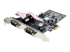 StarTech.com Native PCI express RS232 seriell-kortadapter med 4 portar och 16550 UART - Vänster vinkel