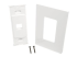 Eaton Tripp Lite Series Single-Gang 1-Port Wall Plate Keystone Cat5/Cat6 USB HDMI Dport RCA - Flera vinklar