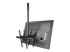 StarTech.com Dual TV Ceiling Mount, Back-to-Back Heavy Duty Hanging Dual Screen Mount with Adjustable Telescopic 3.5' to 5' Pole, Tilt/Swivel/Rotate, VESA Bracket for 32”-75" Displays - Tillbaka
