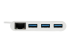 Eaton Tripp Lite series 3-Port USB-C to USB-A Hub Portable w/ Gigabit Ethernet Port RJ45 - Framsidan