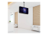 StarTech.com Dual TV Ceiling Mount, Back-to-Back Heavy Duty Hanging Dual Screen Mount with Adjustable Telescopic 3.5' to 5' Pole, Tilt/Swivel/Rotate, VESA Bracket for 32”-75" Displays - Vänster vinkel