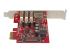 StarTech.com PCI Express USB 3.0-kort med 3 portar + Gigabit Ethernet - Tillbaka