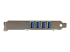 StarTech.com PCI Express PCIe SuperSpeed USB 3.0-kontrollerkortadapter med 4 portar och UASP - Vänster sida