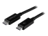 StarTech.com 2m (6.6ft) Thunderbolt 3 Cable, 20Gbps, 100W PD, 4K Video, Thunderbolt-Certified, Compatible w/ TB4/USB 3.2/DisplayPort - Höger vinkel