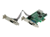 StarTech.com Native lågprofils RS232 PCI express seriellt-kort med 2 portar och 16550 UART - Vänster vinkel