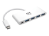 Eaton Tripp Lite series 4-Port USB 3.1 USB-C to USB-A Hub w/ USB-C Charging Port 5 Gbps - Framsidan