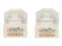 Eaton Tripp Lite Series Safe-IT Cat6a 10G Snagless Antibacterial UTP Ethernet Cable (RJ45 M/M), PoE, White, 20 ft. (6.09 m) - Närbild