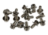 StarTech.com 4-Piece Caster Kit for Open Frame Rack - Flera vinklar