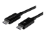 StarTech.com 50cm (1.6ft) Thunderbolt 3 Cable, 40Gbps, 100W PD, 4K/5K Video, Thunderbolt-Certified, Compatible w/ TB4/USB 3.2/DisplayPort - Höger vinkel