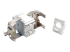 Eaton Tripp Lite Series Cat6a Keystone Jack with Dust Shutter, 180-Degree Toolless - Insida