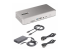 StarTech.com Thunderbolt 4 Multi-Display Docking Station, Quad/Triple/Dual Monitor Dock, 2x HDMI/2x DisplayPort, 7x USB Hub, 2.5 Gigabit Ethernet, 98W Power Delivery, for Windows/MacBook - Vänster vinkel