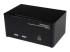 StarTech.com DVI USB KVM-switch för tre skärmar med 2 portar, audio och USB 2.0-hubb - Höger vinkel