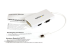 StarTech.com Travel A/V Adapter: 3-in-1 Mini DisplayPort to VGA DVI or HDMI Converter - Vänster vinkel