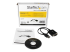 StarTech.com 30 cm USB till RS232 seriell DB9 kabeladapter med COM-retention - Vänster vinkel