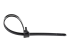 StarTech.com 10"(25cm) Reusable Cable Ties, 1/4"(7mm) wide, 2-1/2"(65mm) Bundle Dia. 50lb(22kg) Tensile Strength, Releasable Nylon Ties, Indoor/Outdoor, 94V-2/UL Listed, 100 Pack, Black - Ovansidan