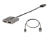 StarTech.com 2-Port DisplayPort MST Hub, Dual 4K 60Hz, DP to 2x DisplayPort Monitor Adapter, DP 1.4 Multi-Monitor Video Adapter w/ 1ft Built-in Cable, USB Powered, Windows Only - Vänster vinkel
