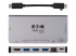 Eaton Tripp Lite Series USB C Docking Station USB Hub 4k w/ HDMI, Gbe Gigabit Ethernet, SD Card Reader, PD Charging - Flera vinklar