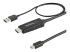 StarTech.com 3ft (1m) HDMI to Mini DisplayPort Cable 4K 30Hz, Active HDMI to mDP Adapter Converter Cable with Audio, USB Powered, Mac & Windows, HDMI Male to mDP Male Video Adapter Cable - Höger vinkel