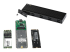 StarTech.com USB-C 10 Gbps till M.2 NVMe eller M.2 SATA SSD-inneslutning - Höger vinkel