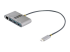 StarTech.com 3-Port USB-C Hub with Ethernet, 3x USB-A Ports, Gigabit Ethernet, USB 3.0 5Gbps, Bus-Powered, USB Type-C Hub w/ GbE and 1ft/30cm Long Cable, Portable USB-C to USB-A Laptop Hub - Höger vinkel