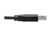 Eaton Tripp Lite Series USB-C to USB-A Cable (M/M), Right-Angle C, USB 3.2 Gen 1 (5 Gbps), Thunderbolt 3 Compatible, 3 ft. (0.91 m) - Närbild
