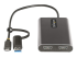 StarTech.com USB-C to Dual-HDMI Adapter, USB-C or A to 2x HDMI, 4K 60Hz, 100W PD Pass-Through, 1ft (30cm) Built-in Cable, External Video Graphics Adapter - Framsidan