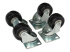 StarTech.com 4-Piece Caster Kit for Open Frame Rack - Vänster vinkel